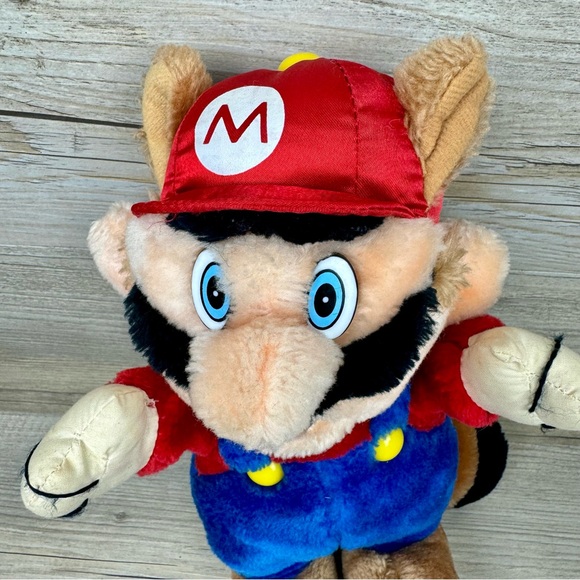 1990 ACME Super Mario Bros 3 Plush Tanooki Suit Stuffed Toy RARE - Picture 3 of 11